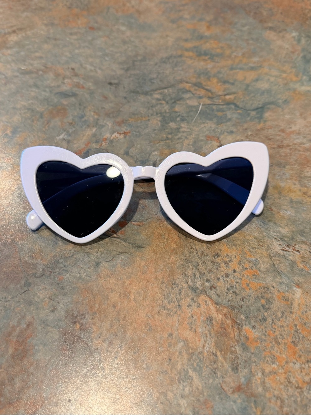 White Heart Shaped Adult Sunglasees NIP